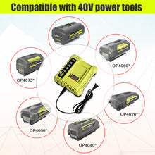Load image into Gallery viewer, 6.5AH 40V Lithium Battery and Charger Combo for Ryobi 40V Battery with Charger Kit OP401 OP40602 OP40601 6Ah 5Ah 4Ah 3Ah Ryobi 40V Battery and Charger