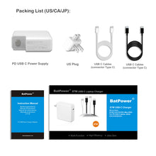 Load image into Gallery viewer, A1719 87W USB-C Charger with USB C cable for Apple MacBook Pro Air 87W 67W USB-C Laptop Power Supply A1719 Ac adapter