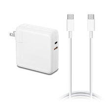 Load image into Gallery viewer, 87W 67W 61W USB-C Charger with USB C cable for Apple MacBook Pro Air 87W 67W 61W USB-C Laptop Power Supply A1719 Ac Adapter with QC USB Port