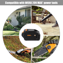 Load image into Gallery viewer, 20V 6.5Ah 4.0Ah PowerShare Battery &amp; Charger for Worx Tools WA3575 WA3578 WA3742