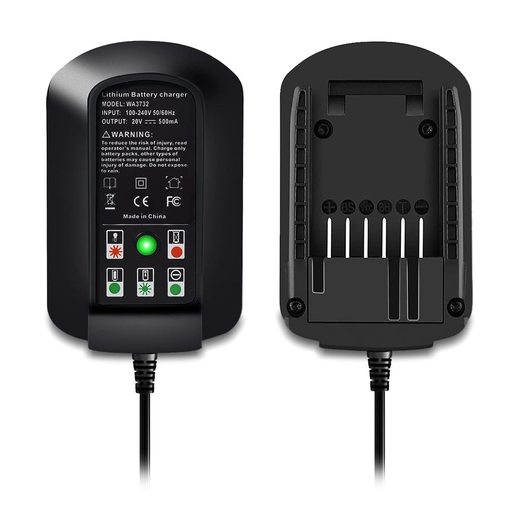 20V Fast Charger WA3742 Replacement for Worx 20V Battery Charger WA3732 WA3742 20V WA3868 4.0Ah WA3578 2.0Ah WA3575 WA3520 WA3525 Battery Rapid Charger WA3742