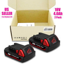 Load image into Gallery viewer, 18V M18 Battery and Charger Kit For Milwaukee M18 Cordless Power Tools