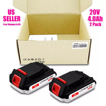 Load image into Gallery viewer, 2 Pack Black and Decker 20V 4.0Ah battery LBXR2020 LBXR20