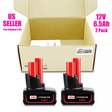 Load image into Gallery viewer, Compatible with Milwaukee 12V M12 Replacement Battery and Charger Kit