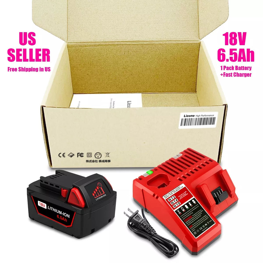 18V M18 Battery and Charger Kit For Milwaukee M18 Cordless Power Tools