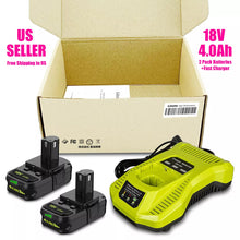 Load image into Gallery viewer, 18V ONE+ Battery &amp; Charger – Compatible with Ryobi Tools