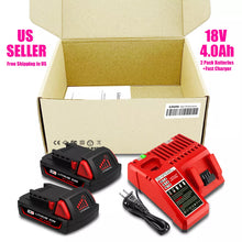 Load image into Gallery viewer, 18V M18 Battery and Charger Kit For Milwaukee M18 Cordless Power Tools