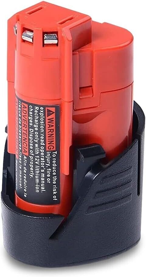 48-11-2420 12V 3.0AH Compact Battery Replacement for Milwaukee 12V Battery M12 2.0Ah 2.5Ah 1.5Ah 48-11-2425 48-11-2430 48-11-2401
