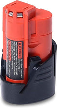 Load image into Gallery viewer, 48-11-2420 12V 3.0AH Compact Battery Replacement for Milwaukee 12V Battery M12 2.0Ah 2.5Ah 1.5Ah 48-11-2425 48-11-2430 48-11-2401