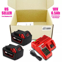 Load image into Gallery viewer, 18V M18 Battery and Charger Kit For Milwaukee M18 Cordless Power Tools